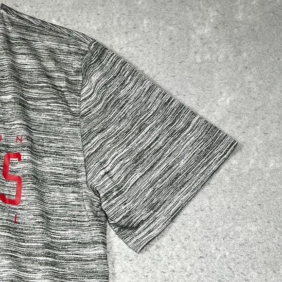 Nike Washington Nationals Dri Fit Shirt Mens Medium Gray Heather Short Sleeve - Picture 5 of 13